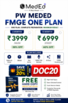 PW MedEd FMGE Flat 90% Discount Coupon Code DOC20