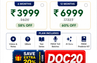 PW MedEd FMGE Flat 90% Discount Coupon Code DOC20